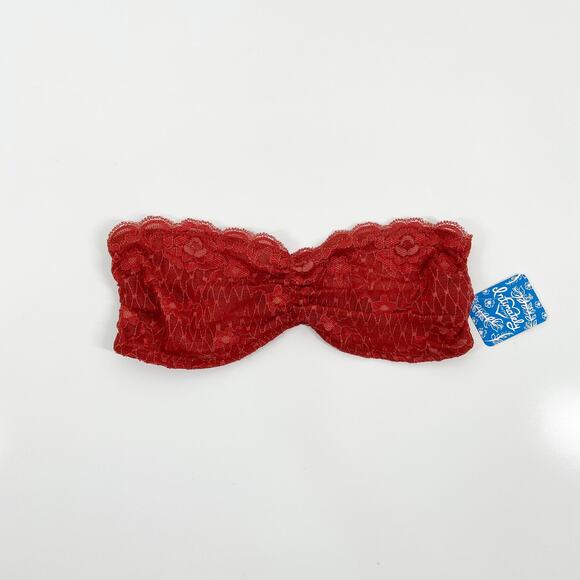 NWT Free People Essential Lace Bandeau Bra Terracotta Strappy Bralette Size XS - Picture 2 of 6